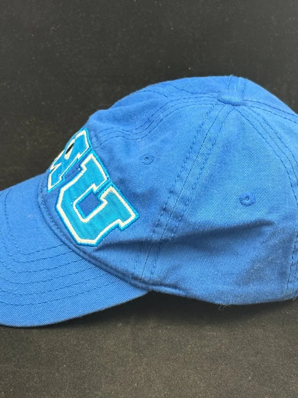 Disney Parks Pixar Monsters University MU Stitched Blue Baseball Hat Cap Youth